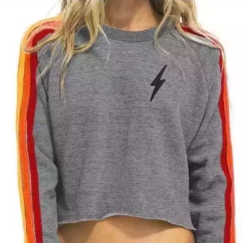 ❣️HOST PICK❣️Aviator Nation Classic Cropped Crewneck Sweatshirt